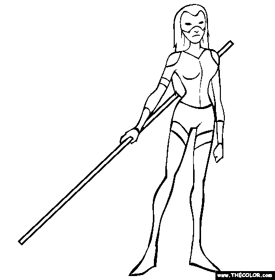 The Scarlett Mask Coloring Page